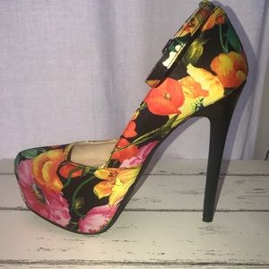 Floral 6”inch shoes